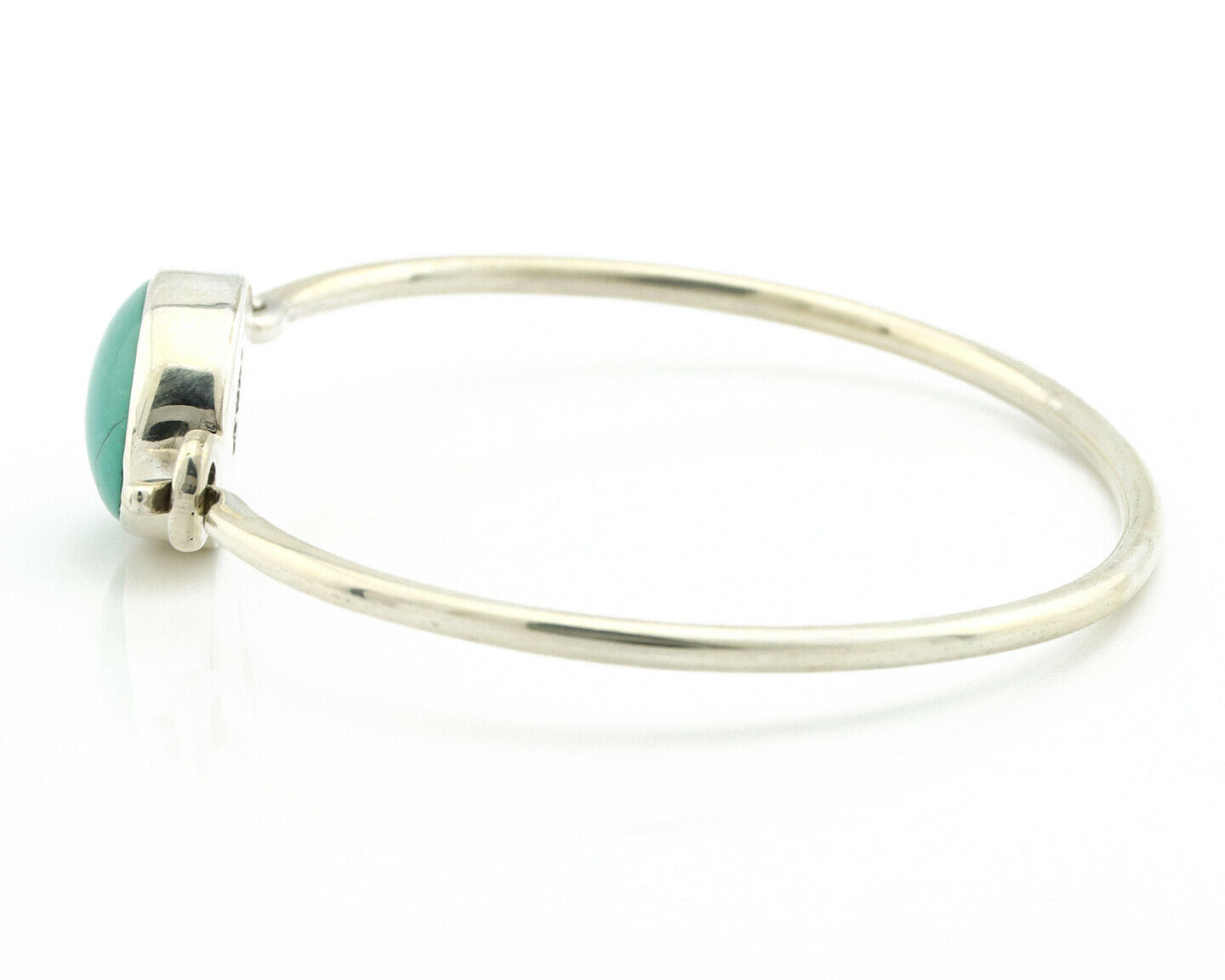 Navajo Bracelet .925 Silver Blue Arizona Turquoise Native American Artist C.90's