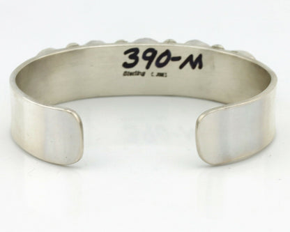 Navajo Bracelet .925 Silver Gem Grade Blue Green Turquoise C Jones Artist C.80's