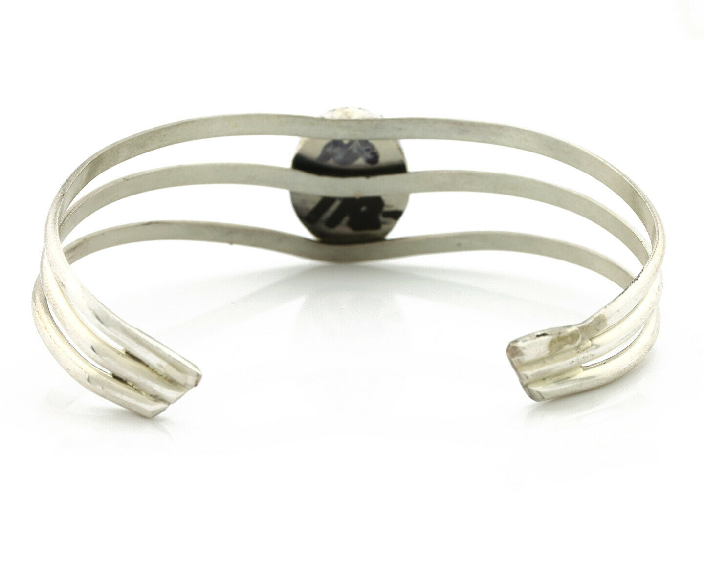 Navajo Bracelet .925 Silver Natural Black Onyx Artist Native American C.90's