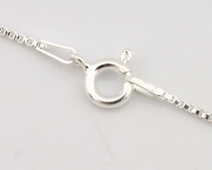 Navajo Necklace .925 Silver Kingman Turquoise Signed Gecko C.1980's