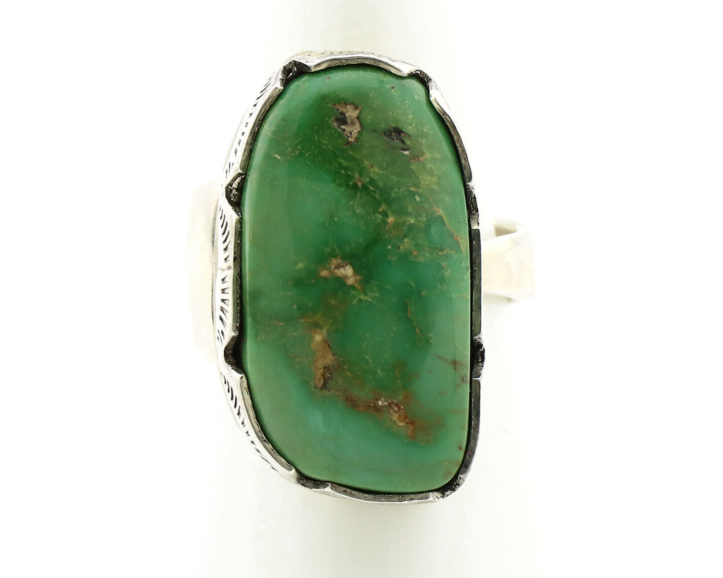 Navajo Ring 925 Silver Royston Turquoise Signed Lee Bennette C.80's