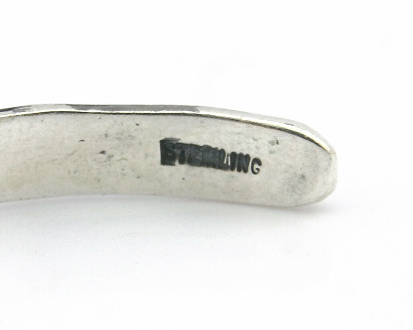 Navajo Bracelet .925 Silver Hand Stamped Arrow Head Artist I Montoya C.80's