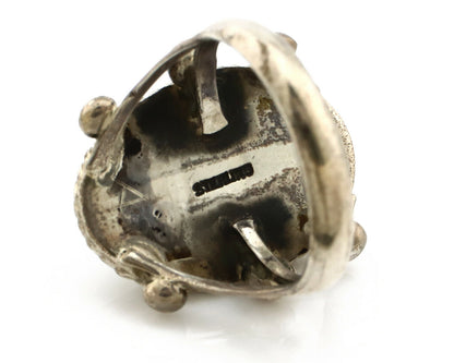 Navajo Ring .925 Silver Blue Southwest Turquoise Native American Artist C80s