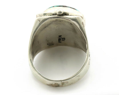 Navajo Ring .925 Silver Royston Turquoise Native American Artist C.80's