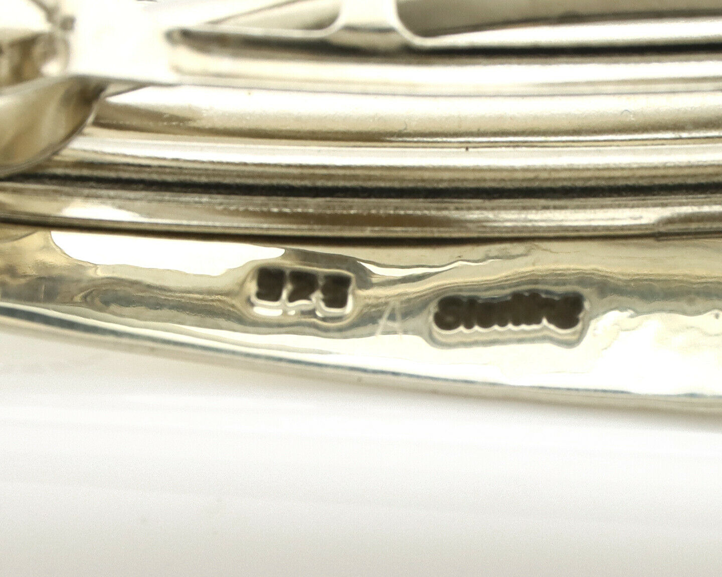 Navajo Hair Clip .925 Silver Sleeping Beauty Turquoise Barrette C.80's