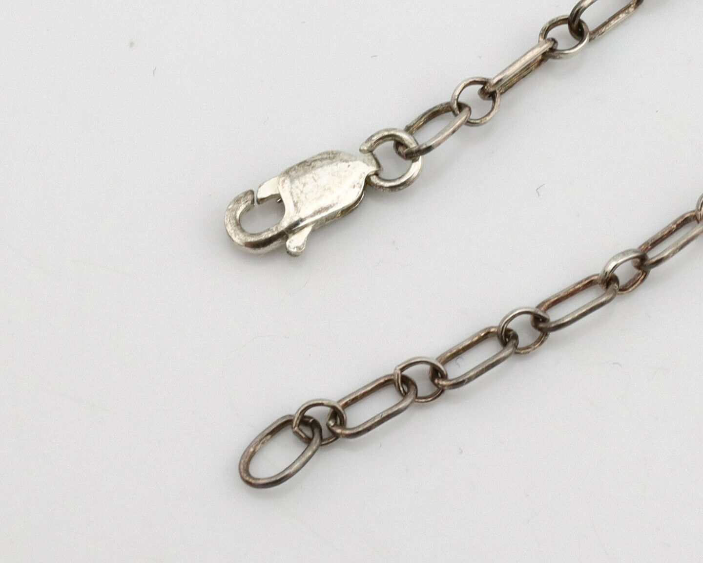 Navajo Necklace .925 Silver Sleeping Beauty Turquoise Signed A Payton C.80's