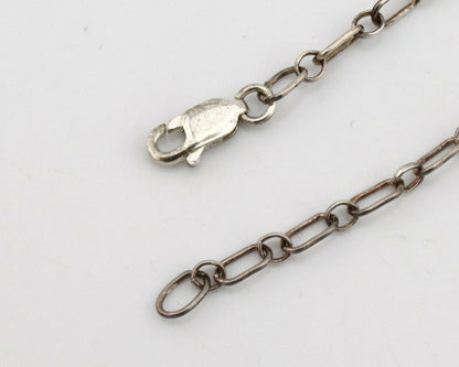 Navajo Necklace .925 Silver Sleeping Beauty Turquoise Signed A Payton C.80's