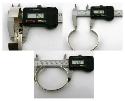 Navajo Bracelet SOLID .925 Silver & 12K Gold Filled Signed E Cuff C.80's