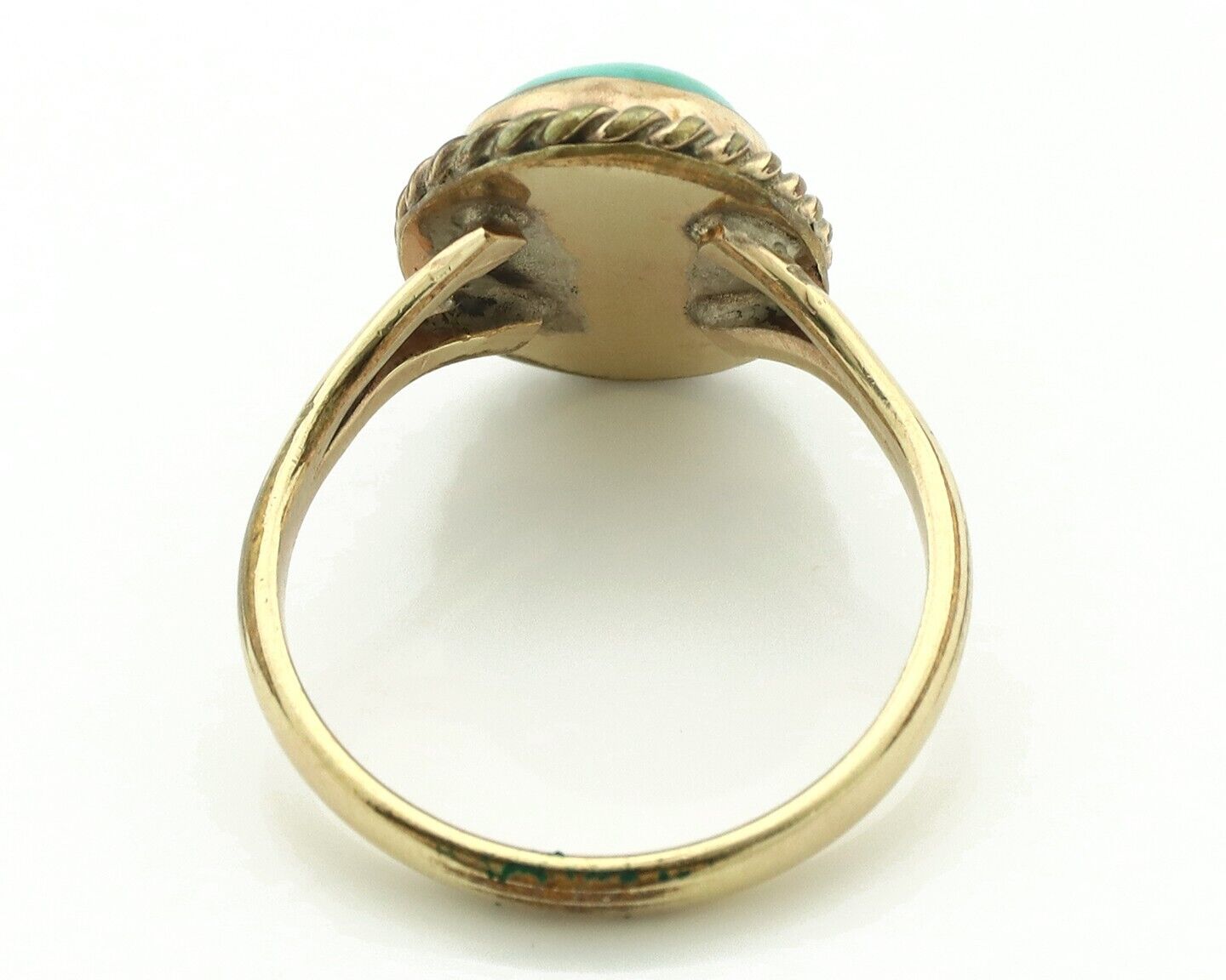 Navajo Ring .925 Silver Royston Turquoise Native American Artist C.80's