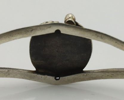 Women's Navajo Bracelet 925 Silver Natural Pink Mussel Native American C.80's