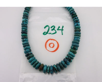 Navajo Necklace 925 Silver Black & Blue Spiderweb Turquoise Native Artist C.80's
