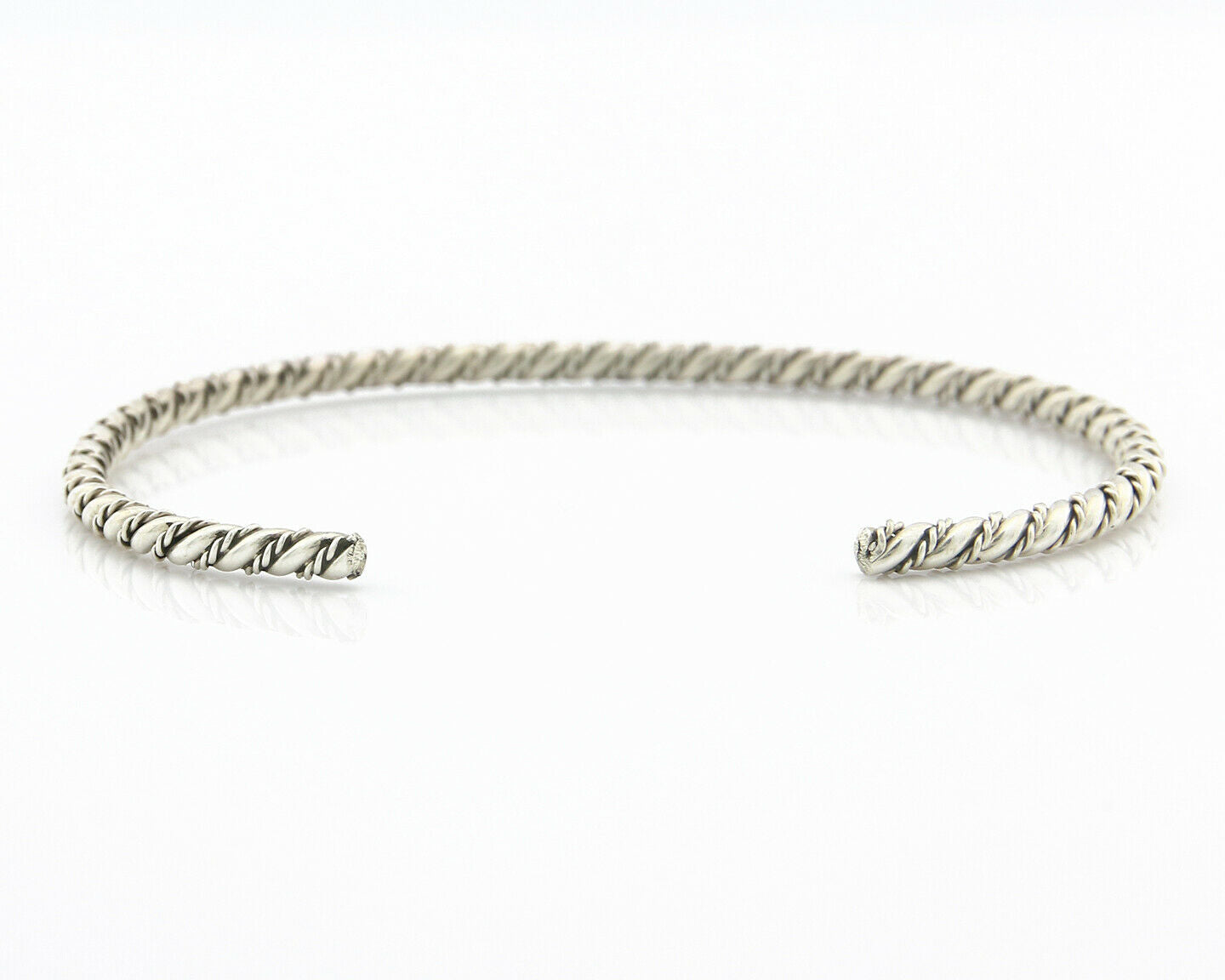 Navajo Bracelet .925 SOLID Silver Handmade Artist Tahe Circa Late 1980's