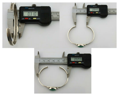 Women's Navajo .925 Silver Kingman Turquoise Artist Inca MFG Circa 1990's