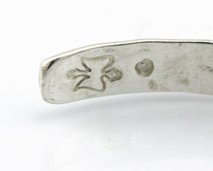 Navajo Bracelet .925 Silver Hand Stamped Arrow Head Artist Montoya C.80's