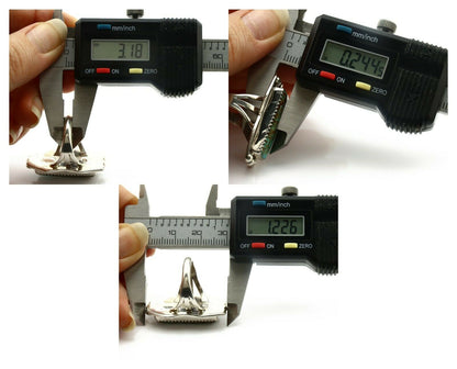 Navajo Ring .925 Silver Natural Aqua Turquoise Signed Apache C.80's