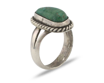 Navajo Handmade Ring 925 Silver Southwest Turquoise Native Artist C.80's