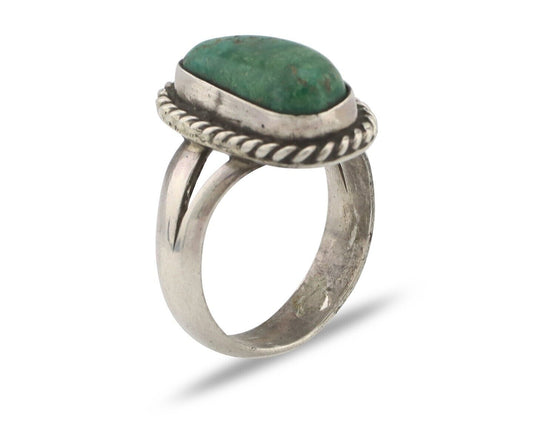 Navajo Handmade Ring 925 Silver Southwest Turquoise Native Artist C.80's
