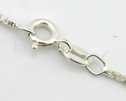 Zuni Handmade Cross Necklace 925 Silver Natural Gemstone Signed C. IULE C.80's