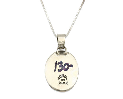 Navajo Necklace .925 Silver Natural Sugilite Apache Manufacturing C.80's