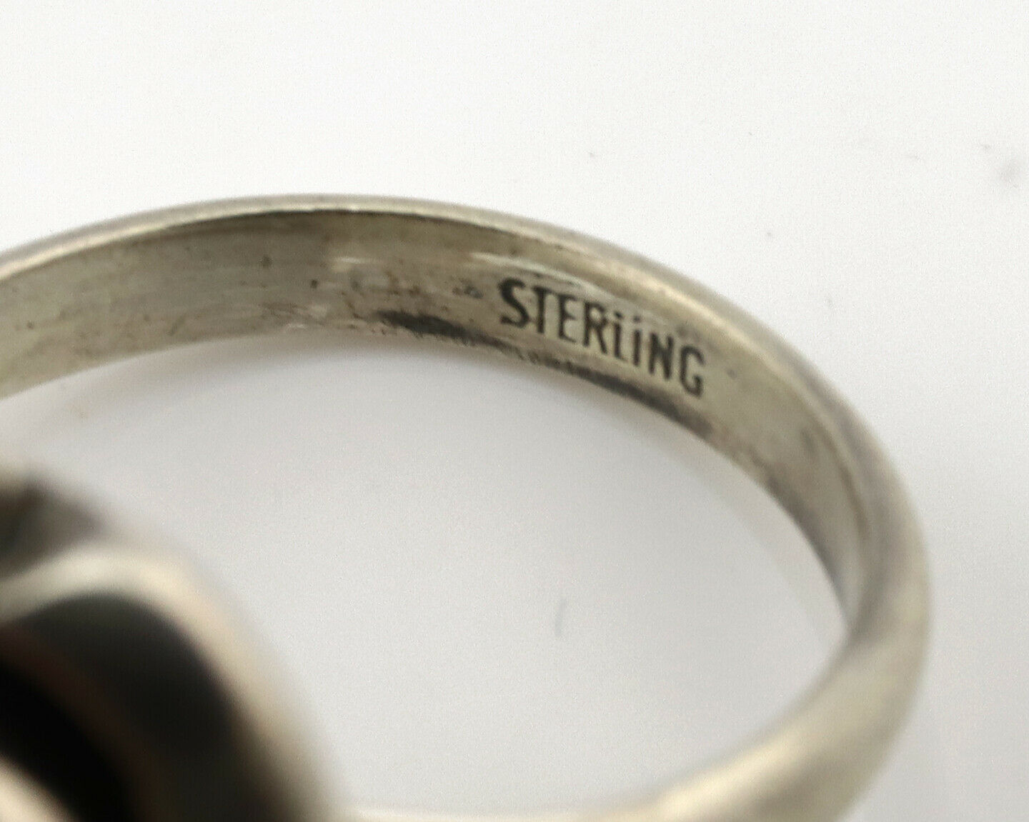 Navajo Ring .925 Silver Royston Turquoise Handmade Native American Artist C.80's