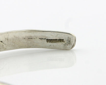 Navajo Bracelet .925 Silver Hand Stamped Arrow Head Artist Signed Montoya C.80's