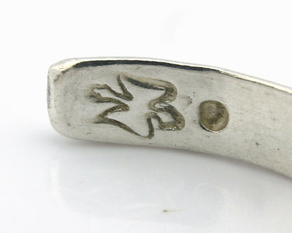 Navajo Bracelet .925 Silver Hand Stamped Arrow Head Artist Montoya C.80's