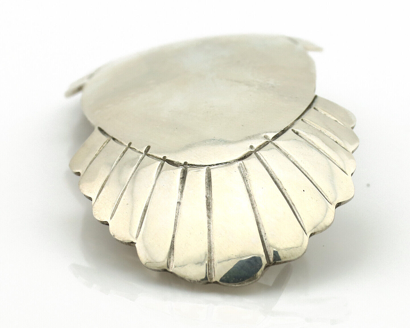 Navajo Hair Clip Barrette .925 Silver Hand Stamped Artist Signed C Montoya C80s