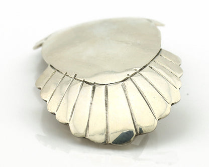 Navajo Hair Clip Barrette .925 Silver Hand Stamped Artist Signed C Montoya C80s