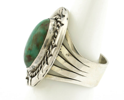 Navajo Ring .925 Silver Royston Turquoise Artist Signed NS C.80's