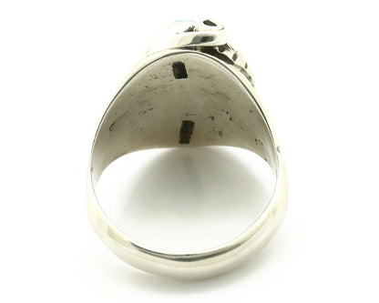 Navajo Ring .925 Silver Green Southwest Turquoise Native Artist C.80's