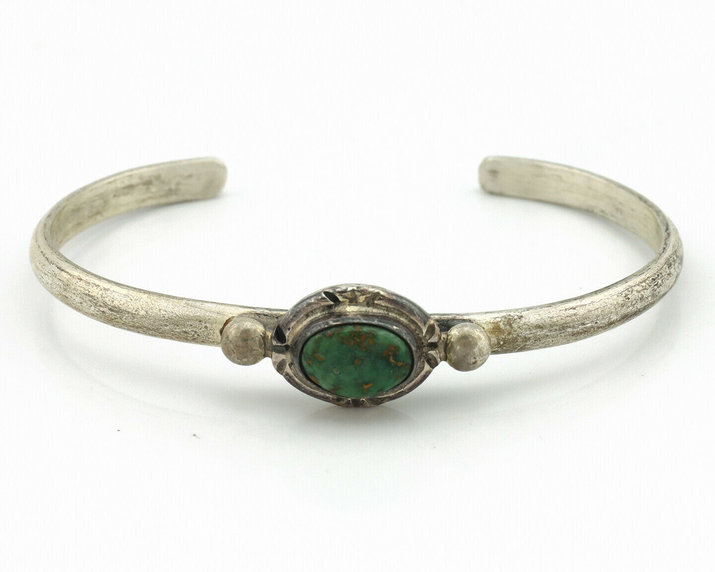 Navajo Bracelet .925 Silver Royston Turquoise Native American Artist C.90's