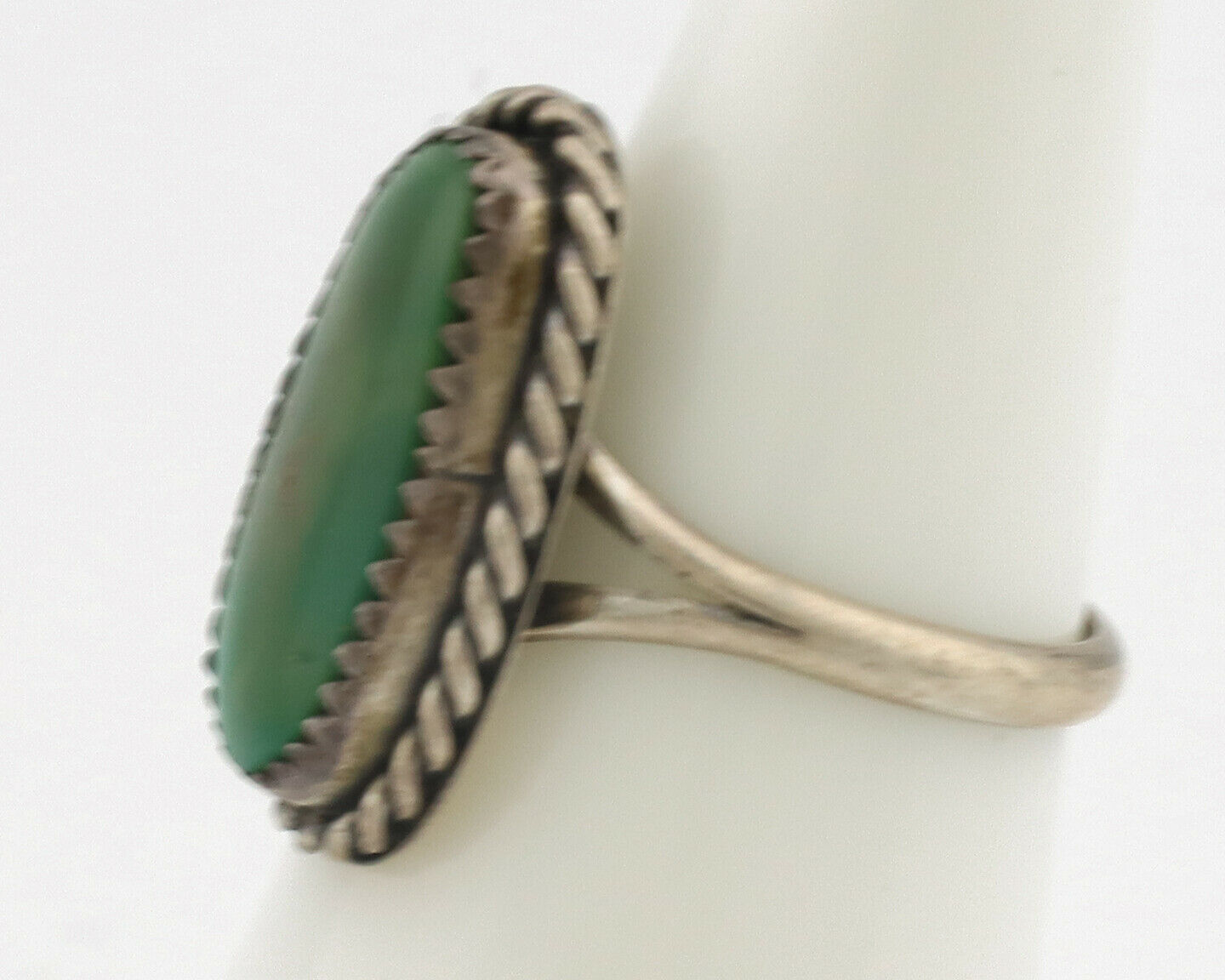 Navajo Ring .925 Silver Royston Turquoise Native Artist C.80's