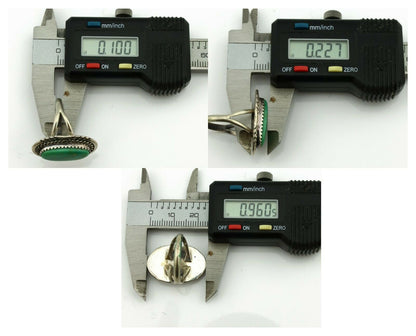 Navajo Ring .925 Silver Royston Turquoise Native American Artist C.1980's