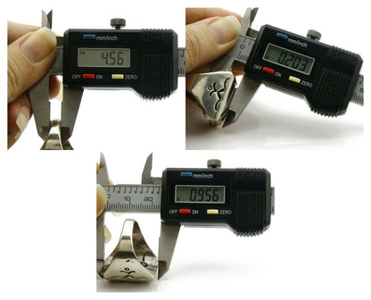 Navajo Overlay Ring .925 Handmade Native American C.80's