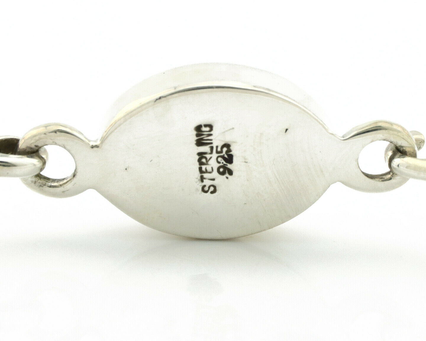 Navajo Bracelet .925 Silver Blue Arizona Turquoise Native American Artist C.90's