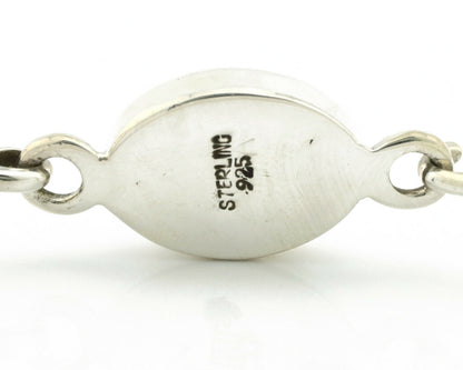 Navajo Bracelet .925 Silver Blue Arizona Turquoise Native American Artist C.90's