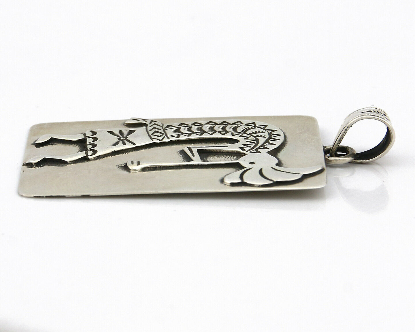 Navajo Pendant .925 Silver Artist Native American C.80's