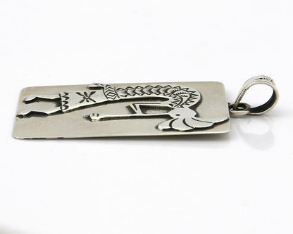 Navajo Pendant .925 Silver Artist Native American C.80's