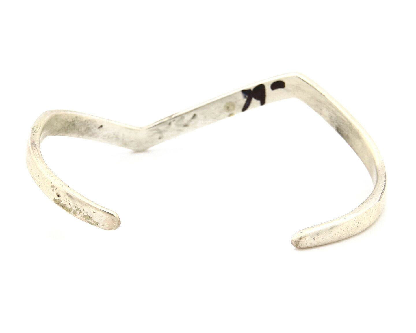 Navajo Bracelet .925 Silver Handmade Sand Cast Native American Artist Circa 70's