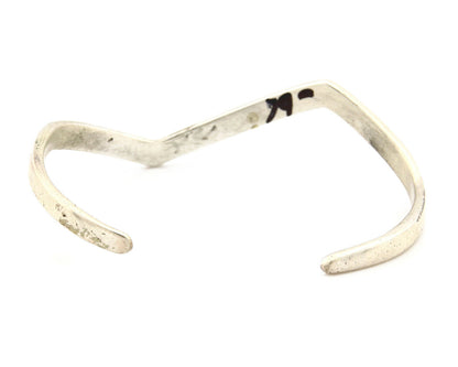 Navajo Bracelet .925 Silver Handmade Sand Cast Native American Artist Circa 70's