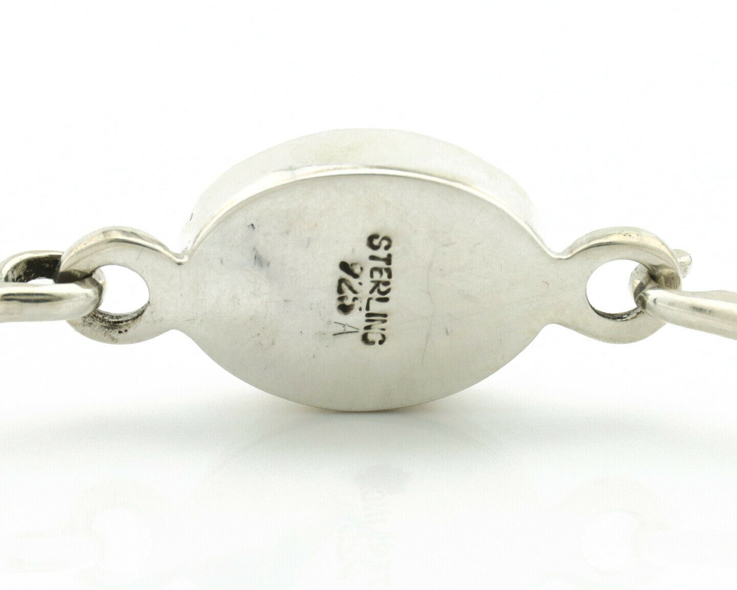 Navajo Bracelet .925 Silver Blue Arizona Turquoise Native American Artist C.90's