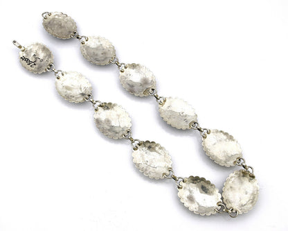 Women's Navajo Concho Belt .925 Silver Turquoise Signed Montoya C.80's