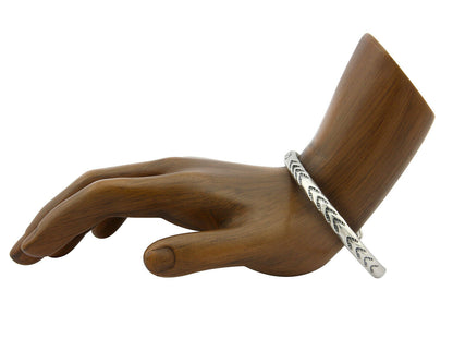 Navajo Bracelet .925 Silver Hand Stamped Arrow Head Artist I Montoya C80s