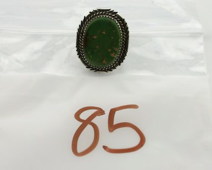 Navajo Ring .925 Silver Royston Turquoise Artist Signed M Begay C.80's
