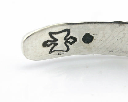 Navajo Bracelet .925 Silver Hand Stamped Arrow Head Artist Montoya C.80's
