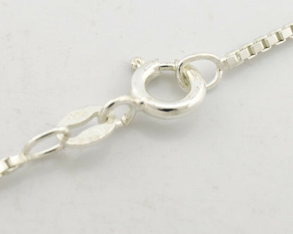 Navajo Necklace .925 Silver Sleeping Beauty Signed Anna Begay C.1980's