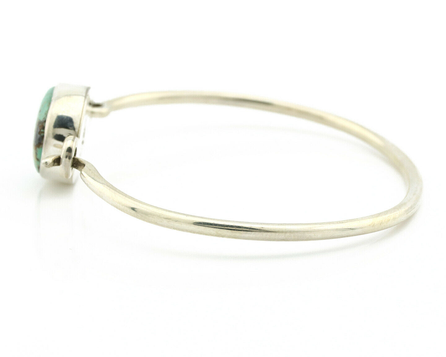 Navajo Bracelet .925 Silver Blue Arizona Turquoise Native American Artist C.90's