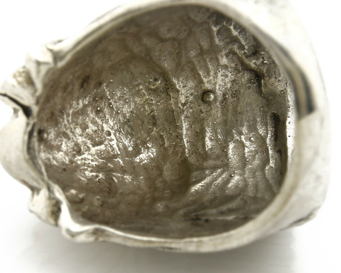 Navajo Indian War Chief Artist IT Ring .925 SOLID Sterling Silver C.80's Size 11