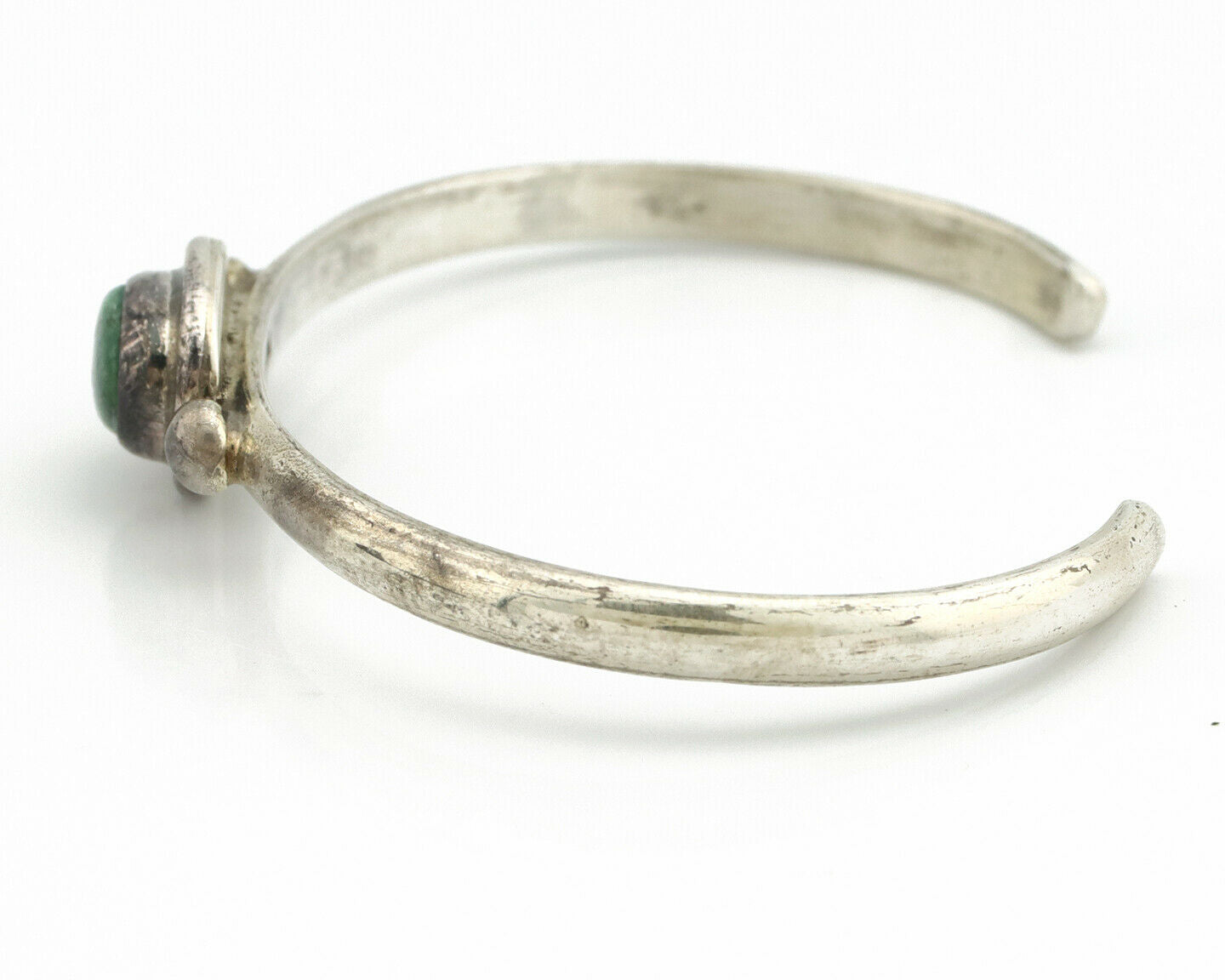 Navajo Bracelet .925 Silver Royston Turquoise Native American Artist C.90's