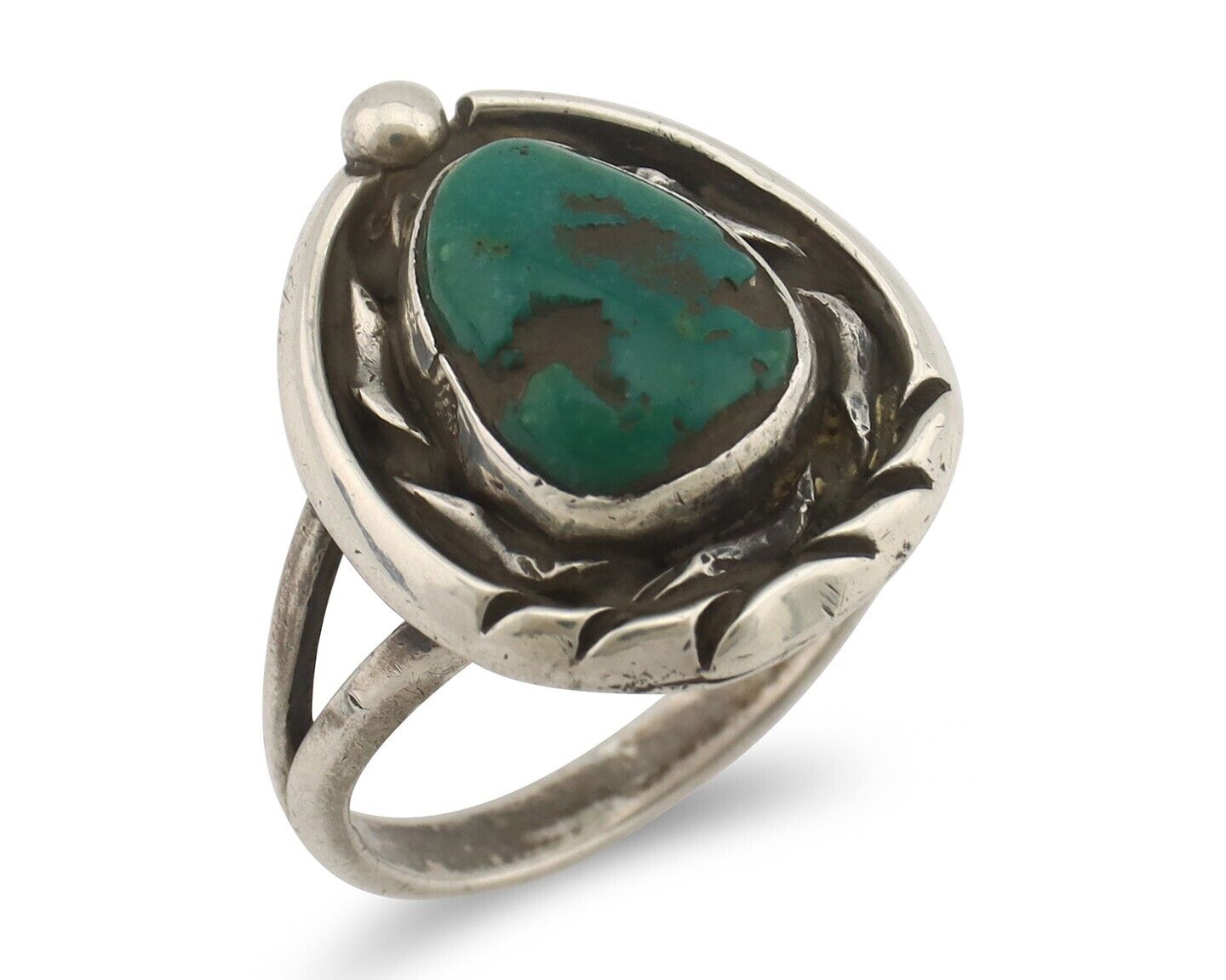 Navajo Handmade Ring 925 Silver Southwest Turquoise Native Artist C.80's